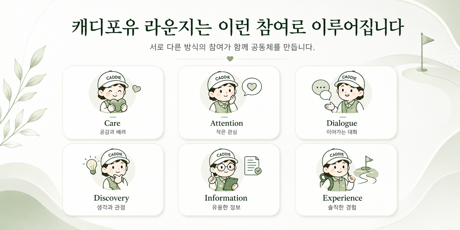 캐디 커뮤니티 카페, 캐디포유 라운지 커뮤니티 문화